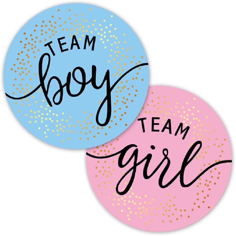 Adesivi Team Boy / Team Girl — 120 pezzi