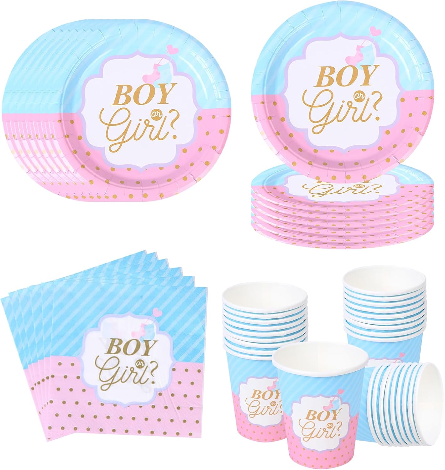 Set Stoviglie Boy or Girl — 20 ospiti