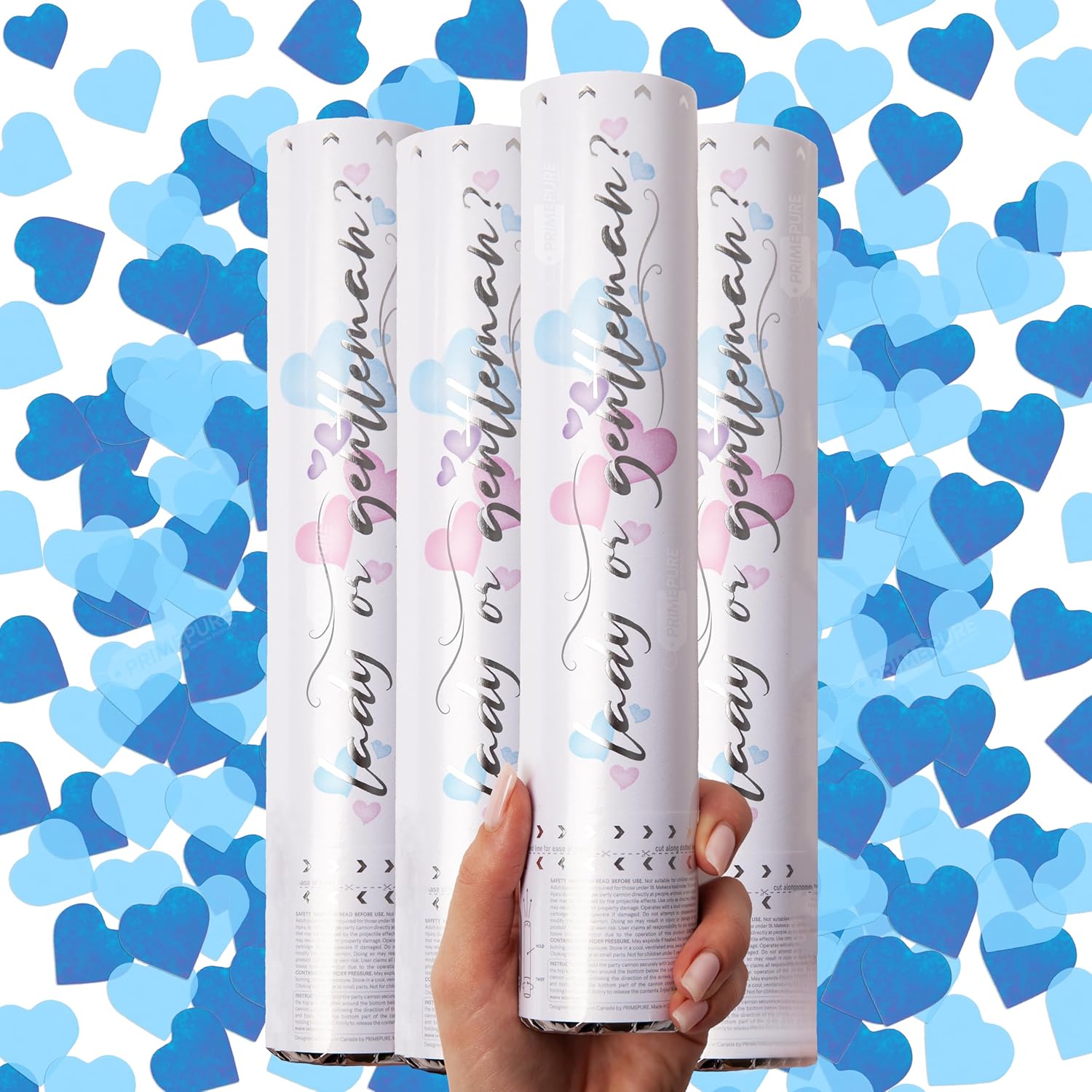 Cannoni Sparacoriandoli Gender Reveal — Cuori